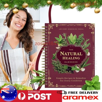 The Natural Healing Handbook, Spiral-Bound Guide For Herbal Remedies And Natural - image 1 of 4