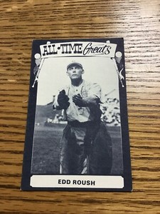 Edd Roush All Time Greats Baseball Card TCMA 1975 Rare Cincinnati Reds