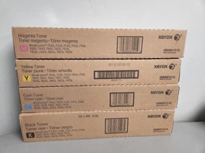 Xerox WorkCentre 7830 / 7556 / 7855 / C8055 Toner Set CMYK - Picture 1 of 1