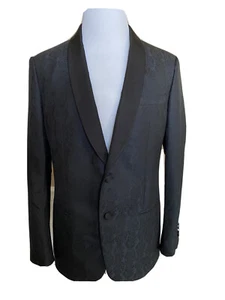 NWT $2895 Giorgio Armani Shawl Collar Blazer Jacket Blue 40R (50R) Italy WSM7H0 - Picture 1 of 10