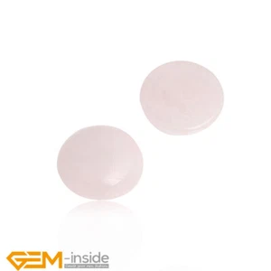 Pink Rose Quartz CAB Cabochon Beads Natural Gemstone For Jewelry Making 5 PcsDIY - Picture 1 of 49