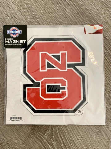 NC State Wolfpack 8" inch Magnet Outdoor Vinyl Auto Fridge Licensed NCAA Cover