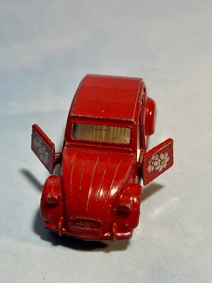 Corgi  Citroen 2CV6 1:64 Red Car Doors Open - Image 1 of 2