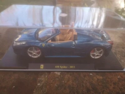 Ferrari 458 Spider Blue coleção 1/24 “Le Grandi Ferrari escala 1/24” - Imagem 1 de 4