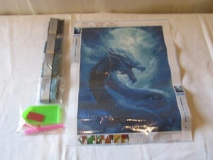 NEW DIAMOND ART 5D PAINTING KIT DRAGON SIZE 30 x 40cm. - Picture 1 of 2