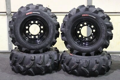 POLARIS SPORTSMAN 500 25" EXECUTIONER ATV TIRE QB BLACK ATV WHEEL KIT POLQB - Image 1 of 4