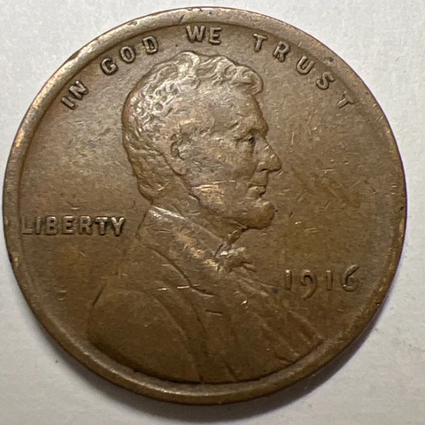 Better 1916 Lincoln Wheat Cent Philadelphia Mint Penny USA 1c ACTUAL PHOTOS A1 Cover