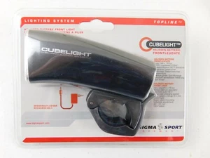 SIGMA SPORT Topline 'CUBELIGHT' Bicycle Bike Rechargeable Halogen Headlight NEW - Picture 1 of 5