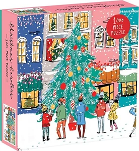 NEW BOX Galison CHRISTMAS CAROLLERS 1000 piece  JIGSAW PUZZLE square Xmas - Picture 1 of 1