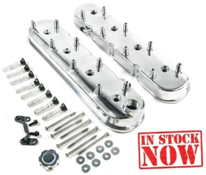 Cubiertas de válvula alta y soportes de bobina de aluminio fundido pulido GM LS LS1 LS2 LS3 5.3 6.0 - Imagen 1 de 12