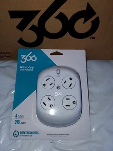 360 Electrical 36036 Revolve Surge Protector with 4 Rotating Outlets - Picture 1 of 4
