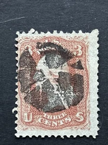 54262 1861 US Sc#94 Nice Grill Unusual Fancy Cancel Used LH Fresh - Picture 1 of 2