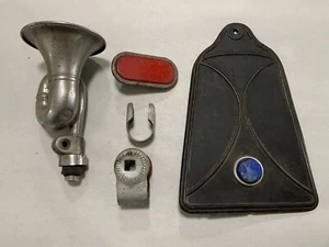Used Bicycle Horn Mud Flap Clamps Reflector Lot Condor Bike Accessories - Picture 1 of 3