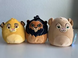 3er Set Squishmallows 7 Zoll Disney König der Löwen Narbe Nala Simba weicher Plüsch NEU - Bild 1 von 16