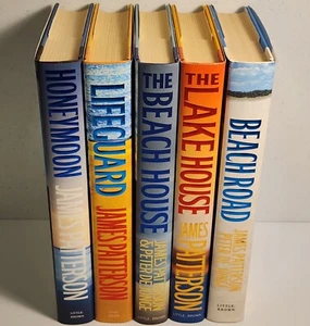 Lot of 5 James Patterson Hardcover Books - 1st Editions - Beach Lake Lifeguard - Picture 1 of 5