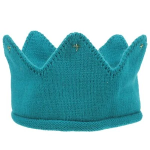 1pcs Baby Boy & Girl Birthday Party Knitted Crown Headband Toddler Knit Croch... - Picture 1 of 9