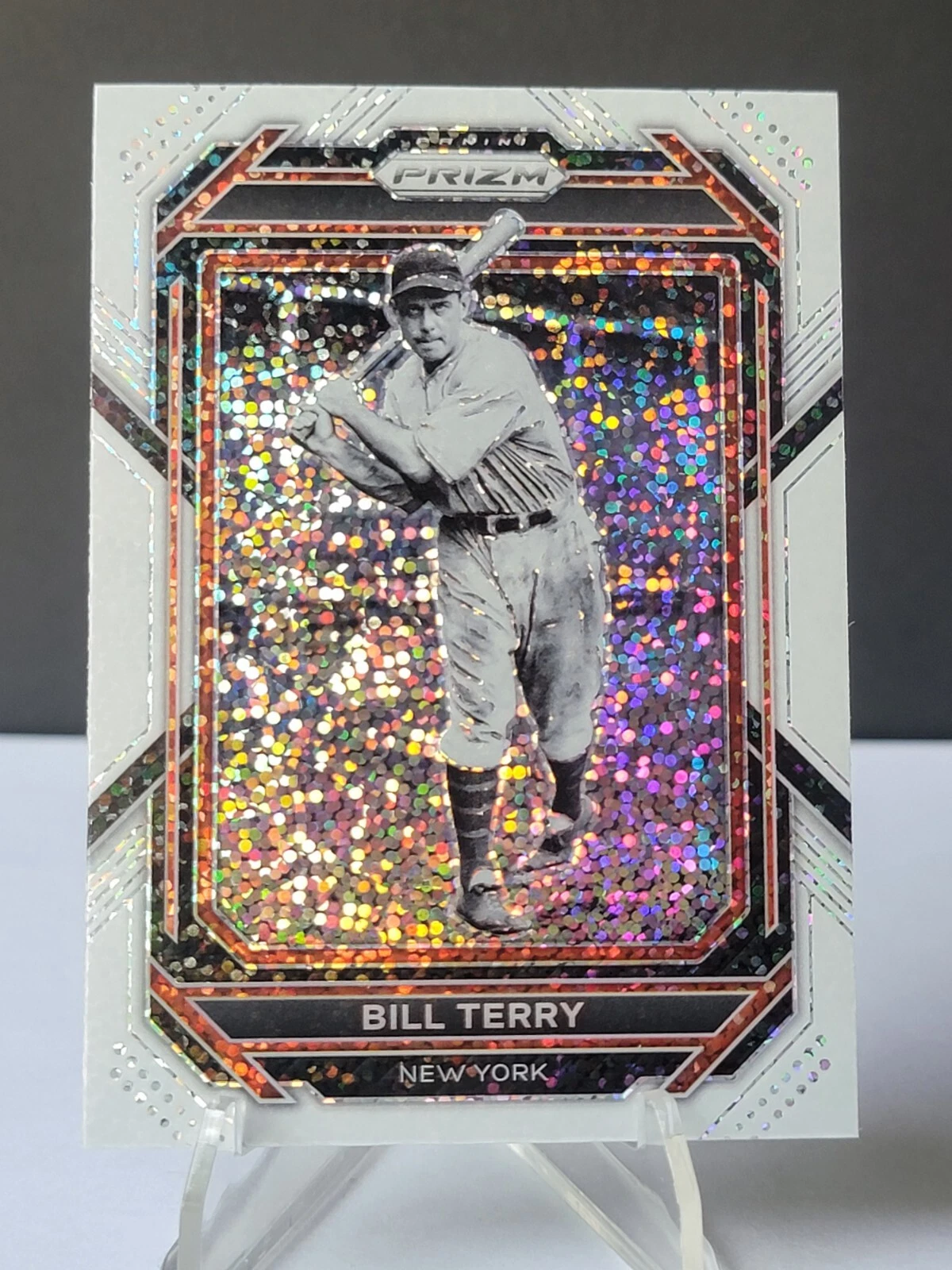 2023 Panini Prizm White Sparkle Bill Terry #185 New York Giants