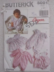5001 Butterick Vintage Vestido, Bragas y Mono Patrón Talla L- XL Sin Cortar - Imagen 1 de 2