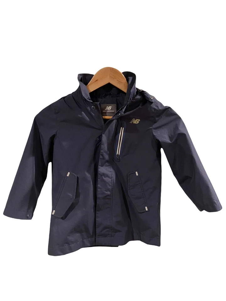 NB New Balance Jacket Blue Coat Full Front Zip Unisex Kids Size 9-10 EUC - Image 1 of 4