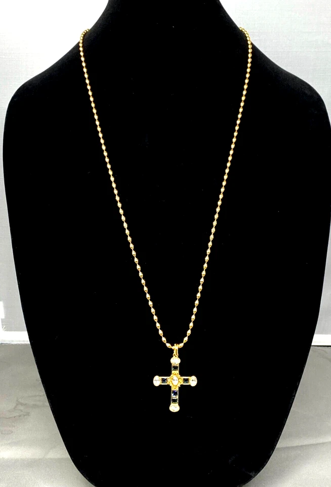 Collar Colgante Cruz 24k YGP Foto 1 de 4