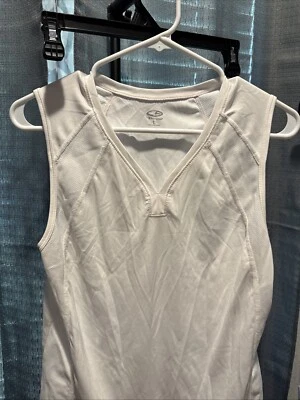 CHAMPION женщины размер L вязаный Майка сетки панели для комфорта белый - Изображение 1 из 4