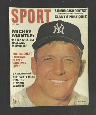 (2) 1960s MICKEY MANTLE SPORT MAGAZINES LOT - Image 1 of 2