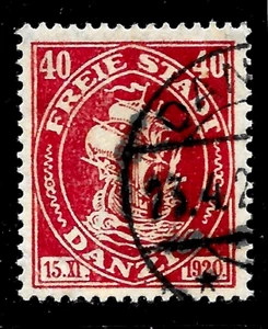 1921 Germany Freie Stadt DANZIG Poland GDANSK Mi#56 used VF Ship,boat - Picture 1 of 1