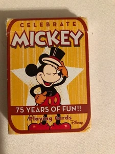 Disney Celebrate Mickey Mouse 75th Playing Cards - Picture 1 of 7