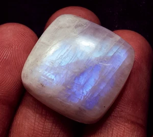 100% Natural White Rainbow Moonstone 44.10 Ct Loose Gemstone Cushion Certified - Picture 1 of 6