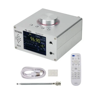 TEF6686 Desktop Digital Radio Opensource Full Band Receiver DSP RDS AM FM Radio - Image 1 of 4
