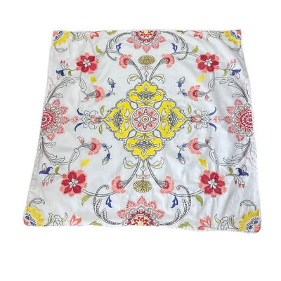 Morgan & Finch Boho Pillow Case Euro Cotton Embroidered EUC - image 1 of 4