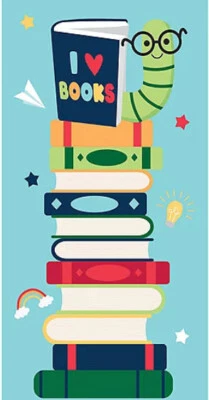 CELEBRATE READING school classroom SCENE SETTER wall/door decor I LOVE BOOKS - Image 1 of 2