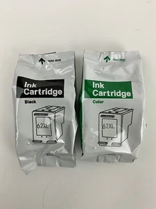 Black And Color Ink Cartridges For HP Ink 62 62XL New Sealed Exp 12/28/2025 - Picture 1 of 4