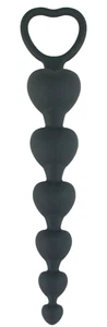 Soft Silicone Anal Beads G-Spot Sex Toy Prostate Massager Butt Plug - Black - Picture 1 of 4