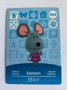 060 SAMSON Animal Crossing Amiibo Card #060 Authentic ACNH - Picture 1 of 1
