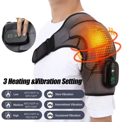 HAILICARE Elektrischer Schulterbandage Mit Wärme & Vibration Massagegerät für Schulter DHL