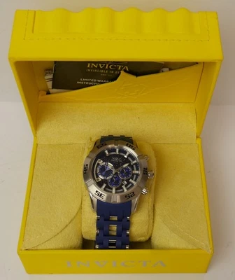 Reloj Invicta Hombre Acero Inoxidable Sea Spider XL Cuarzo Suizo AZUL CROMO Foto 1 de 4