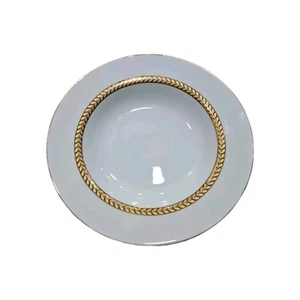 Retroneu Imperial Gold 4 Soup Bowl 8 3/4" Porcelain 22K Gold Band - Picture 1 of 2