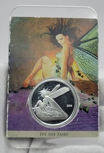 2016 Ivy The Fairy Ferris Collection 1 oncia .999 argento fine proof art sleeve certificato di autenticità - Foto 1 di 21