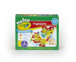 Pinturas de dedos lavables Crayola (paquete de 6), regalos de artes y manualidades para niños pequeños, - Imagen 1 de 6