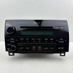 2007-09 Toyota Tundra AM FM Radio 6 Disc CD Player 86120-0C201 Face AD1804 - Picture 1 of 7