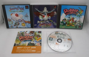 PS1 Jumping Flash 1 2 Robbit mon Dieu & Trial Edition 5Games Set Japan - Picture 1 of 14