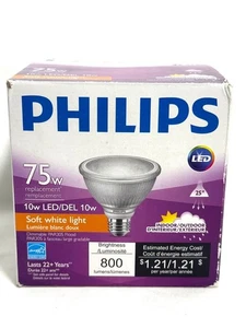 Philips Dimmable LED PAR30S Flood Bright White Light Bulb FS 75w Replacement - Picture 1 of 4