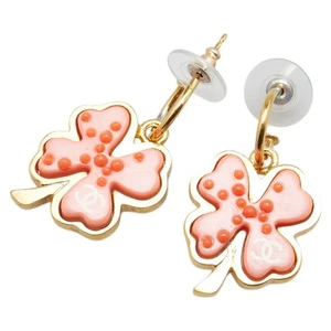 CHANEL Clover COCO Mark Swing Pierce Women 【Used】 - Picture 1 of 7