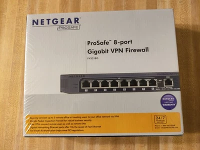 Netgear Prosafe FVS318G 8 Port Gigabit VPN Firewall - Image 1 of 4