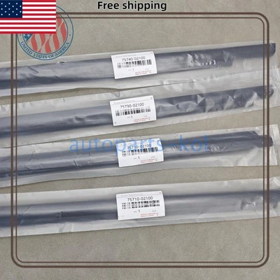 Nuevas 4 piezas tiras climáticas molduras de ventana para Toyota Corolla 2003-2008 Foto 1 de 4