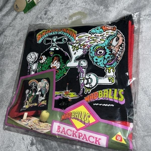 Vtg 1986 Madballs Backpack NOC Unused Merchandise Horn Head Free S&H - Picture 1 of 7