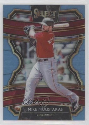 2020 Panini Select Carolina Blue Prizm /35 Mike Moustakas #25 - Image 1 of 2