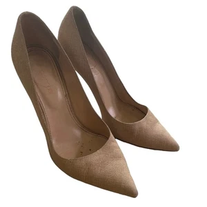 Sergio Rossi Godiva Pumps Damen Gr. 36,5 hellbraun spitz zulaufend Designer Klassiker - Bild 1 von 6
