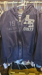 Abercrombie & Fitch Hoodie Sweatshirt mit durchgehendem Reißverschluss Herren Größe Large  - Bild 1 von 4